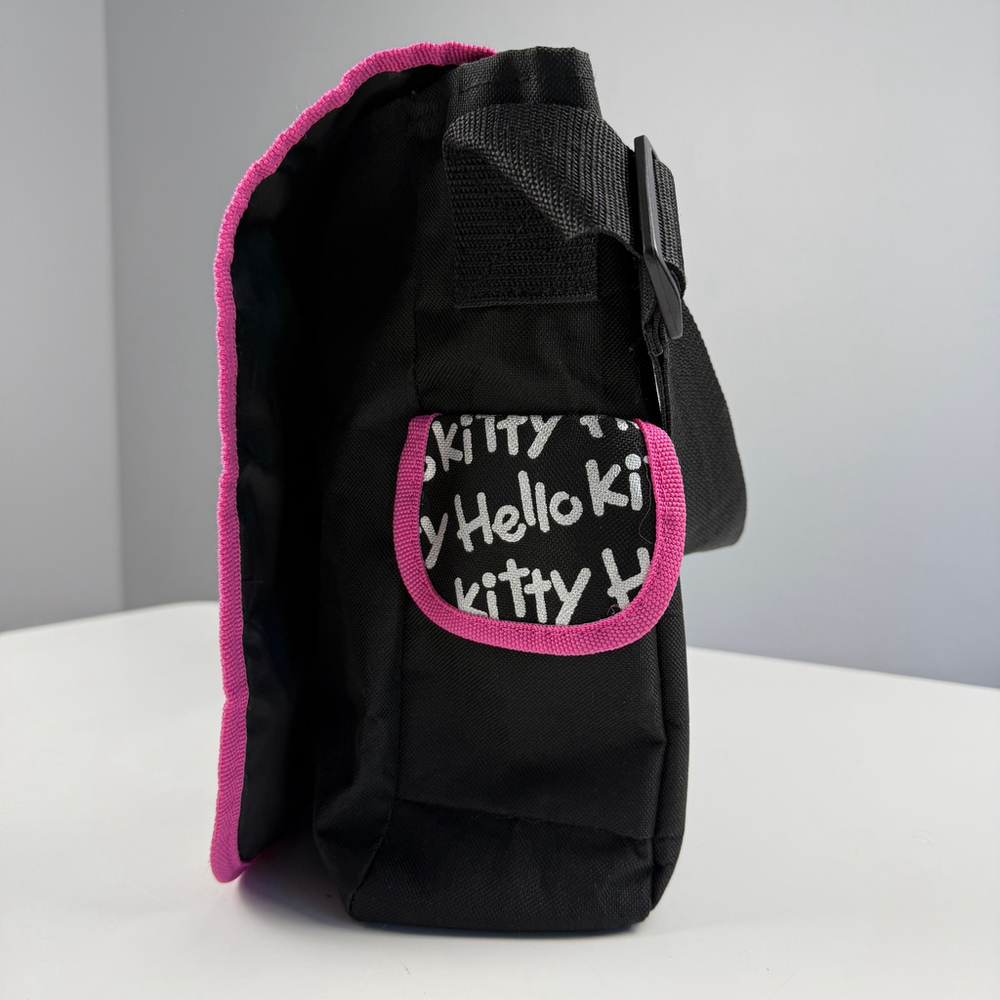 Sanrio official Hello Kitty Messenger Bag Black Pink - Picture 2 of 13